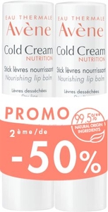 Avène Cold Cream Voedende Lipstick Duo 2x4 g (2de product aan - 50%)