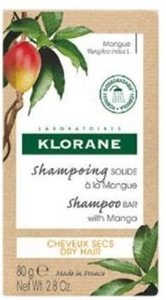 Klorane Vaste Shampoo Mango Droog haar 80 g
